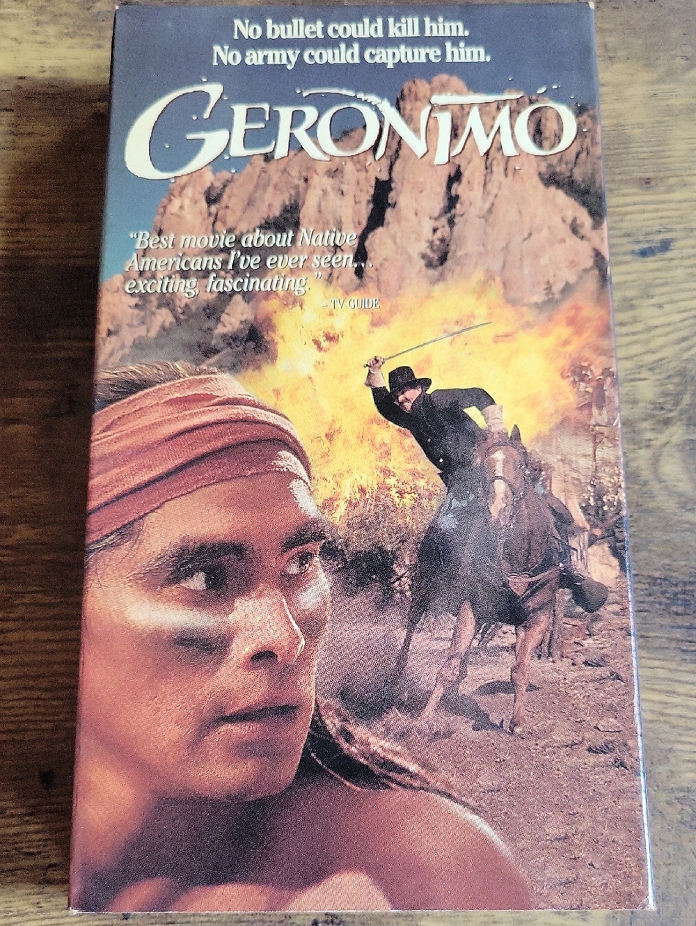 Geronimo (VHS) Classic Western Movie Tape - Brown/Tan